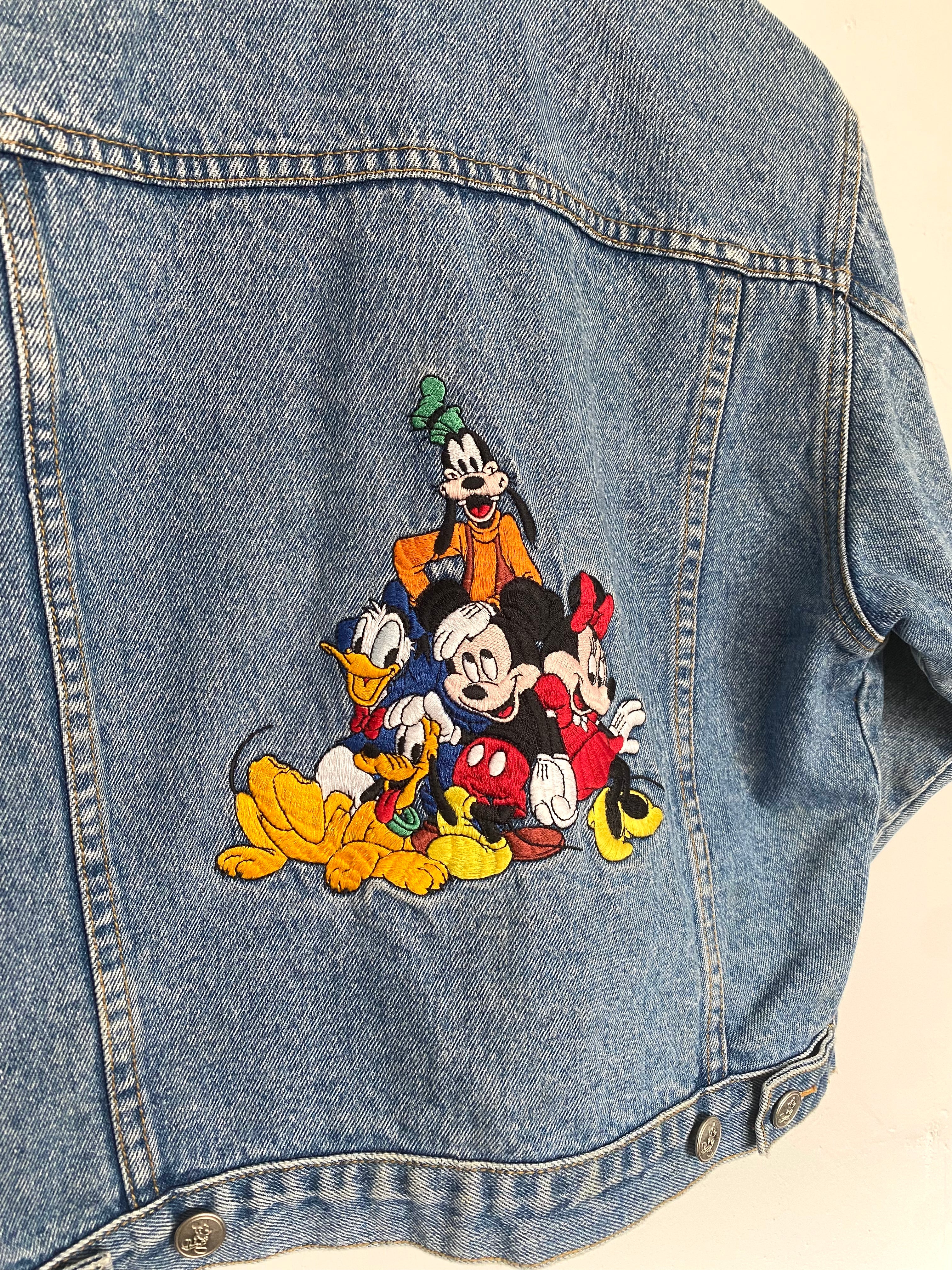 Vintage Denim Jacket Mickey and friends