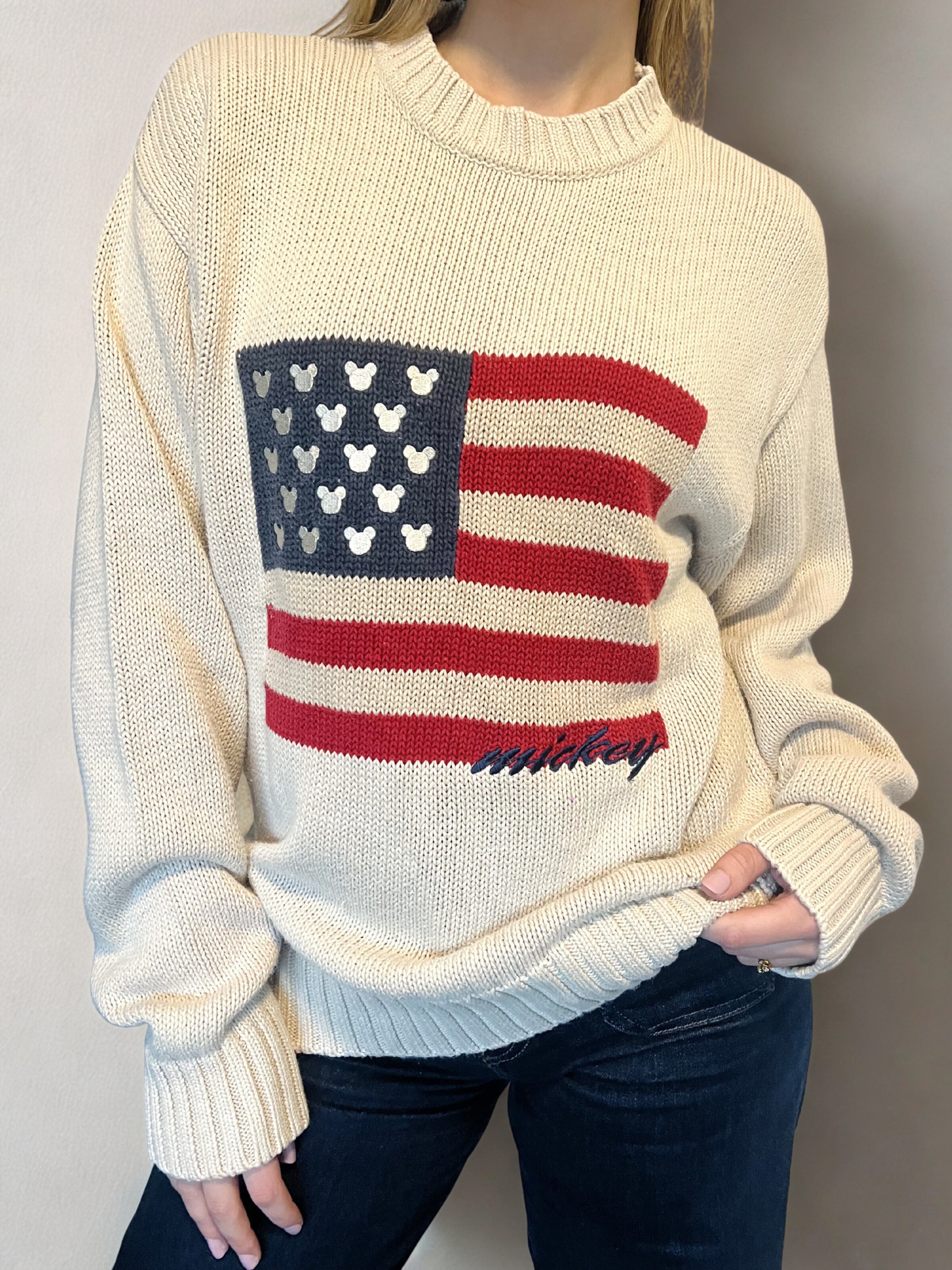 Vintage Knit Usa Sweater