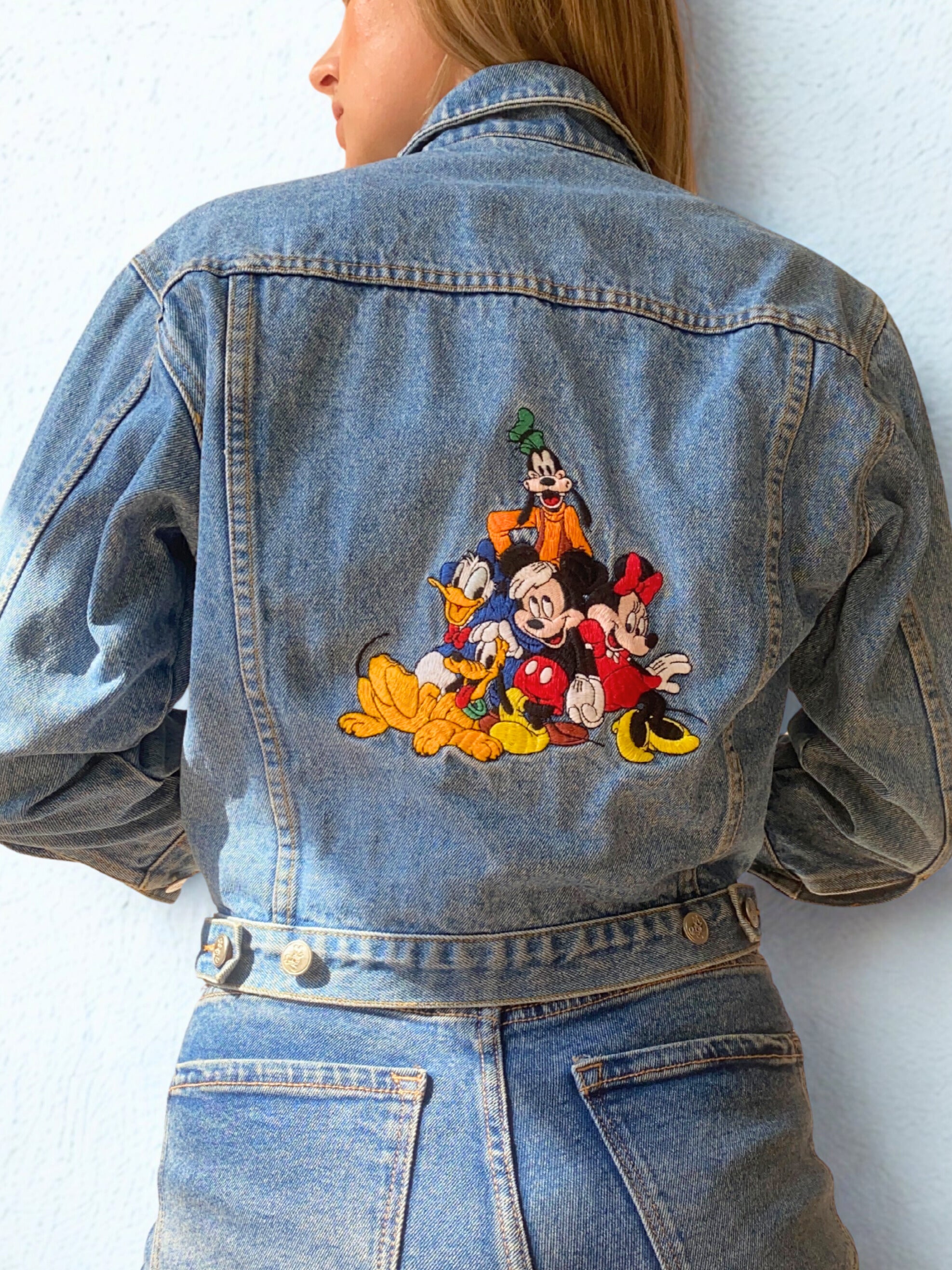 Vintage Denim Jacket Mickey and friends