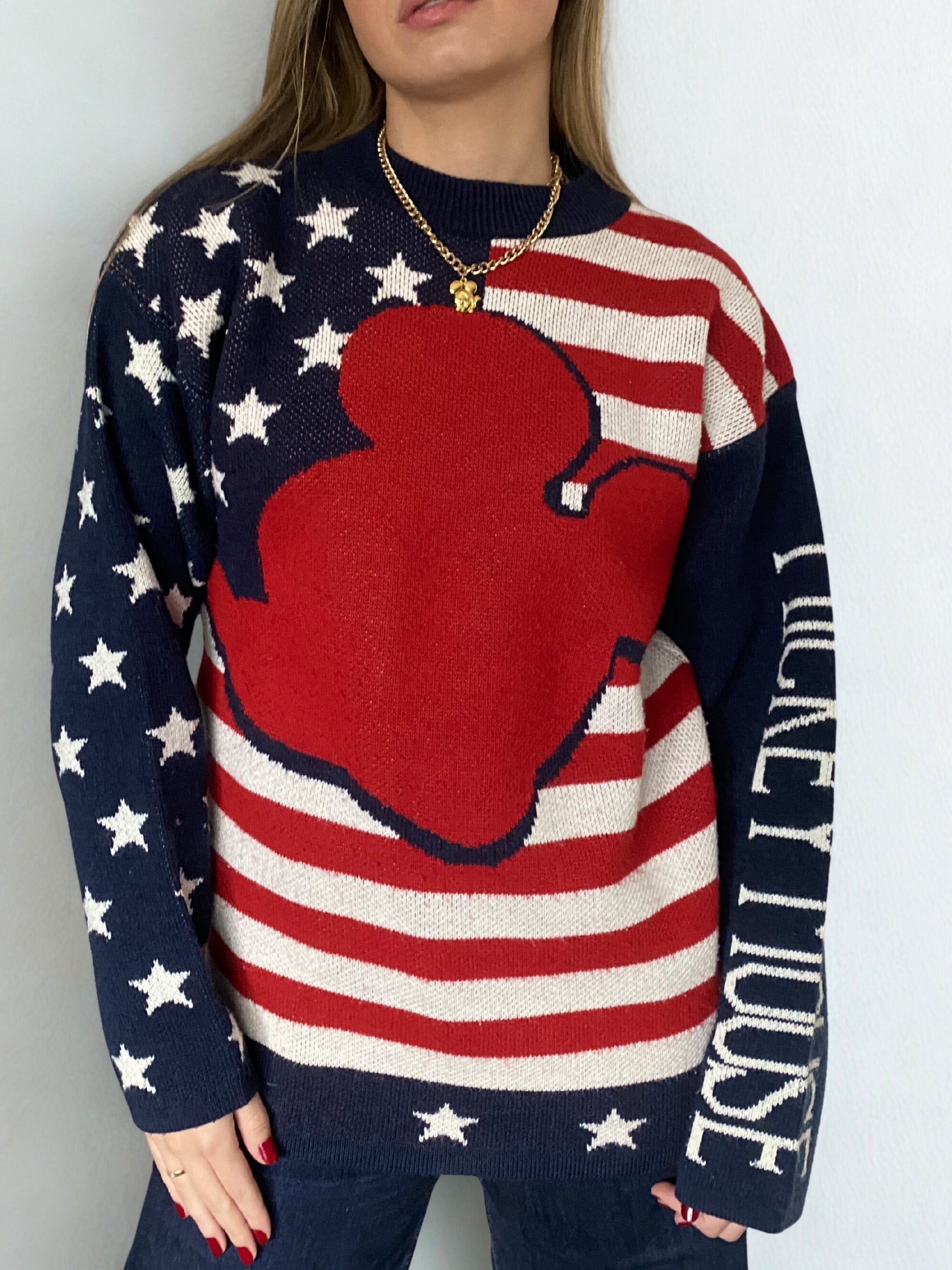 Vintage Mickey Usa Sweater